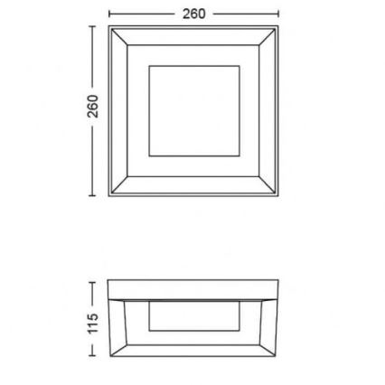 Philips - LED RGBW Dimbar vägglampa utomhus Hue ECONIC LED/15W/230V 2000-6500K IP44