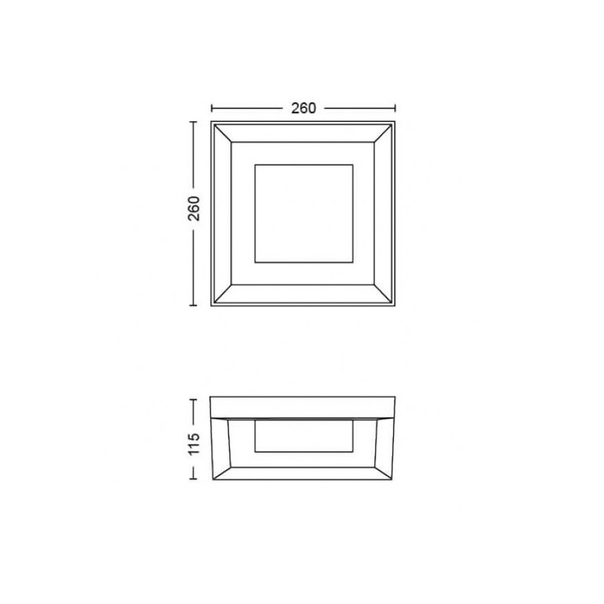 Philips - LED RGBW Dimbar vägglampa utomhus Hue ECONIC LED/15W/230V 2000-6500K IP44