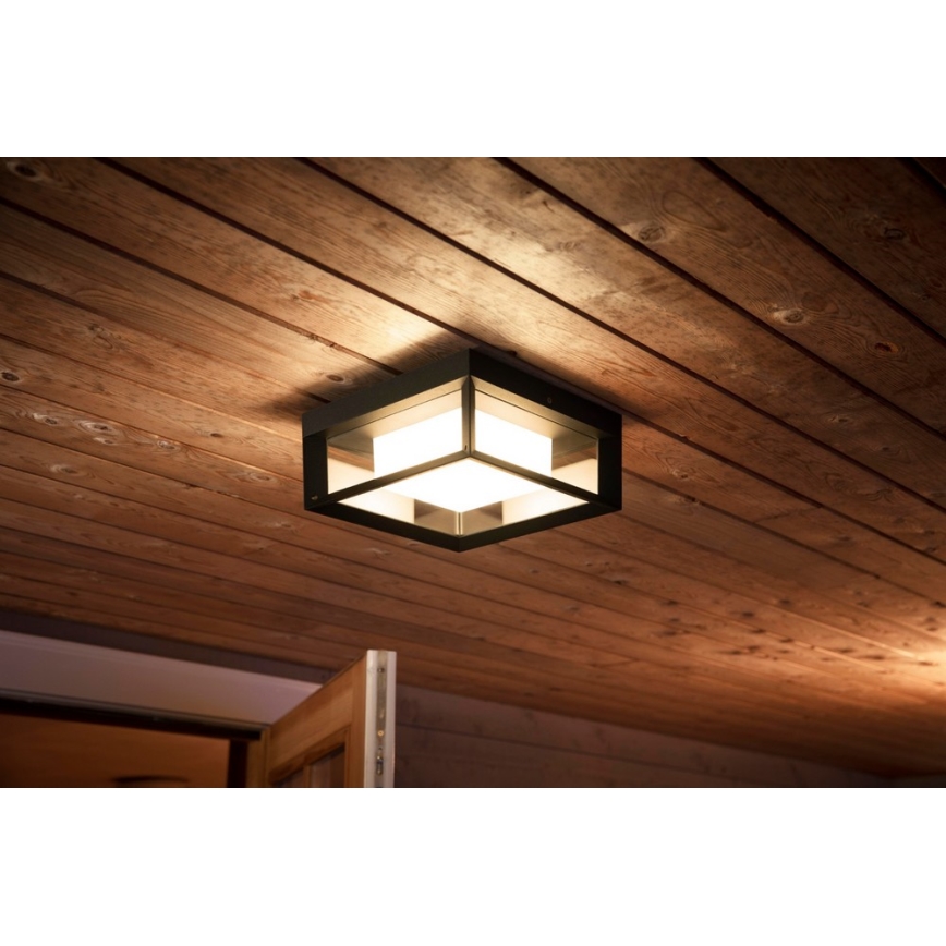 Philips - LED RGBW Dimbar vägglampa utomhus Hue ECONIC LED/15W/230V 2000-6500K IP44