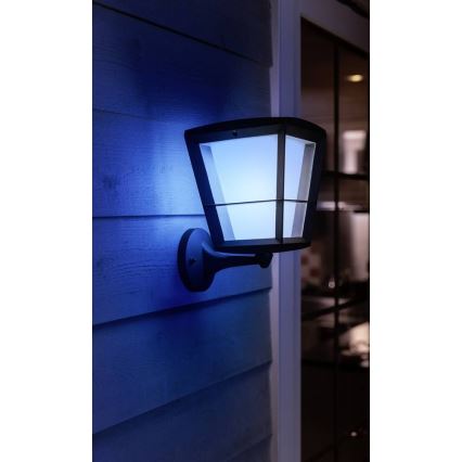 Philips - LED RGBW Dimbar vägglampa utomhus Hue ECONIC LED/15W/230V IP44