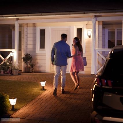 Philips - LED RGBW Dimbar vägglampa utomhus Hue ECONIC LED/15W/230V IP44
