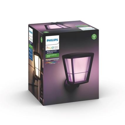 Philips - LED RGBW Dimbar vägglampa utomhus Hue ECONIC LED/15W/230V IP44
