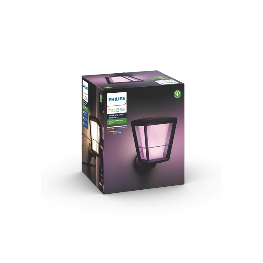 Philips - LED RGBW Dimbar vägglampa utomhus Hue ECONIC LED/15W/230V IP44
