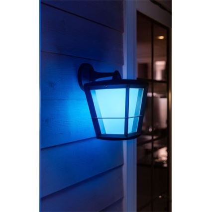Philips - LED RGBW Dimbar vägglampa utomhus Hue ECONIC LED/15W/230V 2000-6500K IP44