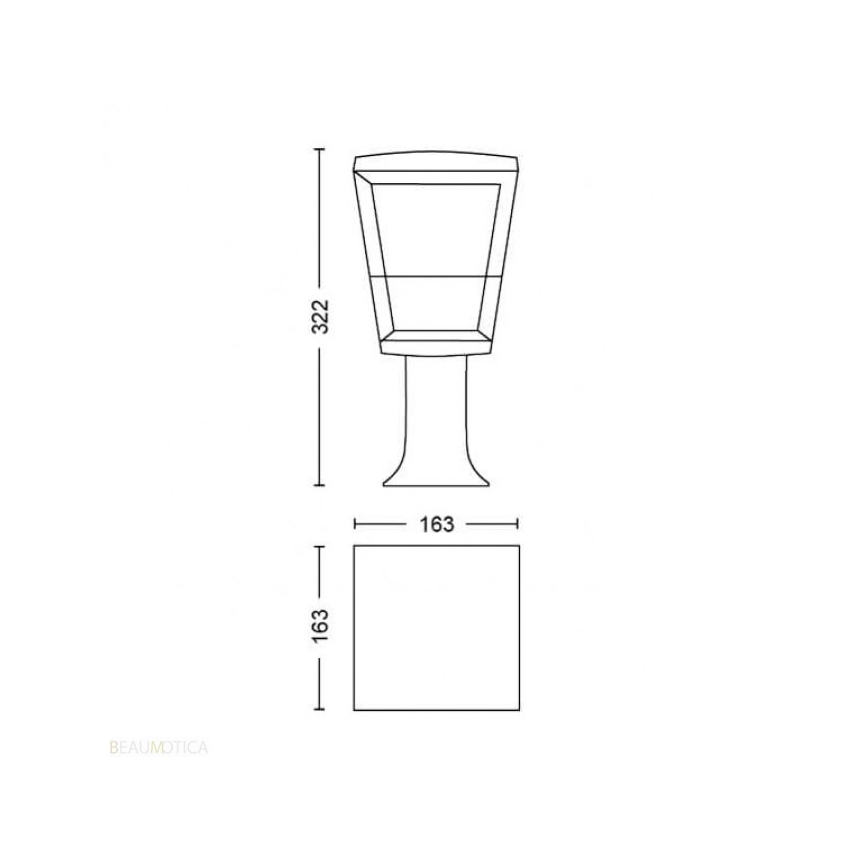 Philips - LED RGBW Ljusreglerad utomhus lampa Hue ECONIC LED/15W/230V IP44