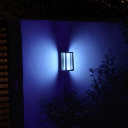 Philips - LED RGBW Dimbar vägglampa utomhus Hue IMPRESS 2xLED/8W/24V 2000-6500K IP44