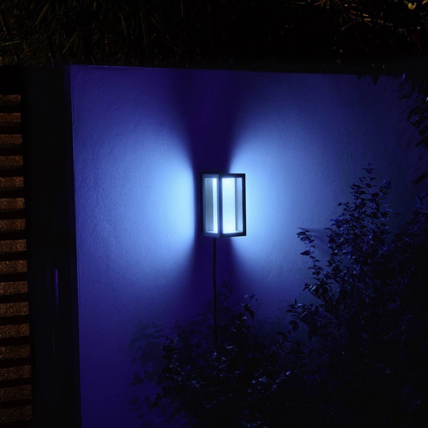 Philips - LED RGBW Dimbar vägglampa utomhus Hue IMPRESS 2xLED/8W/24V 2000-6500K IP44