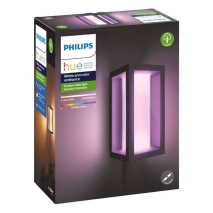 Philips - LED RGBW Dimbar vägglampa utomhus Hue IMPRESS 2xLED/8W/24V 2000-6500K IP44