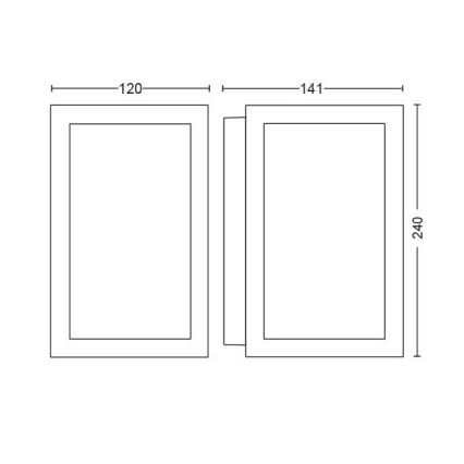 Philips - LED RGBW Dimbar vägglampa utomhus Hue IMPRESS 2xLED/8W/24V 2000-6500K IP44