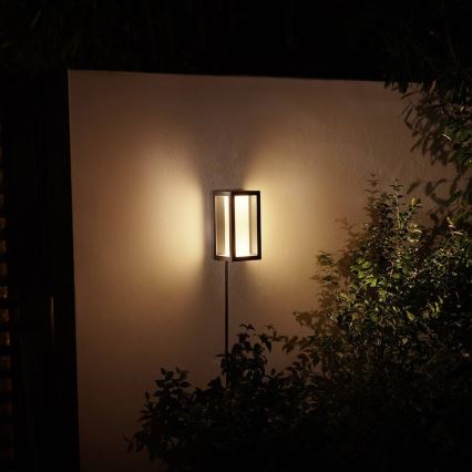 Philips - LED RGBW Dimbar vägglampa utomhus Hue IMPRESS 2xLED/8W/24V 2000-6500K IP44