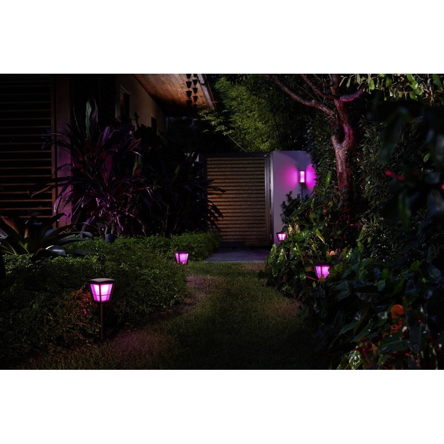 Philips - LED RGBW Dimbar vägglampa utomhus Hue IMPRESS 2xLED/8W/24V 2000-6500K IP44
