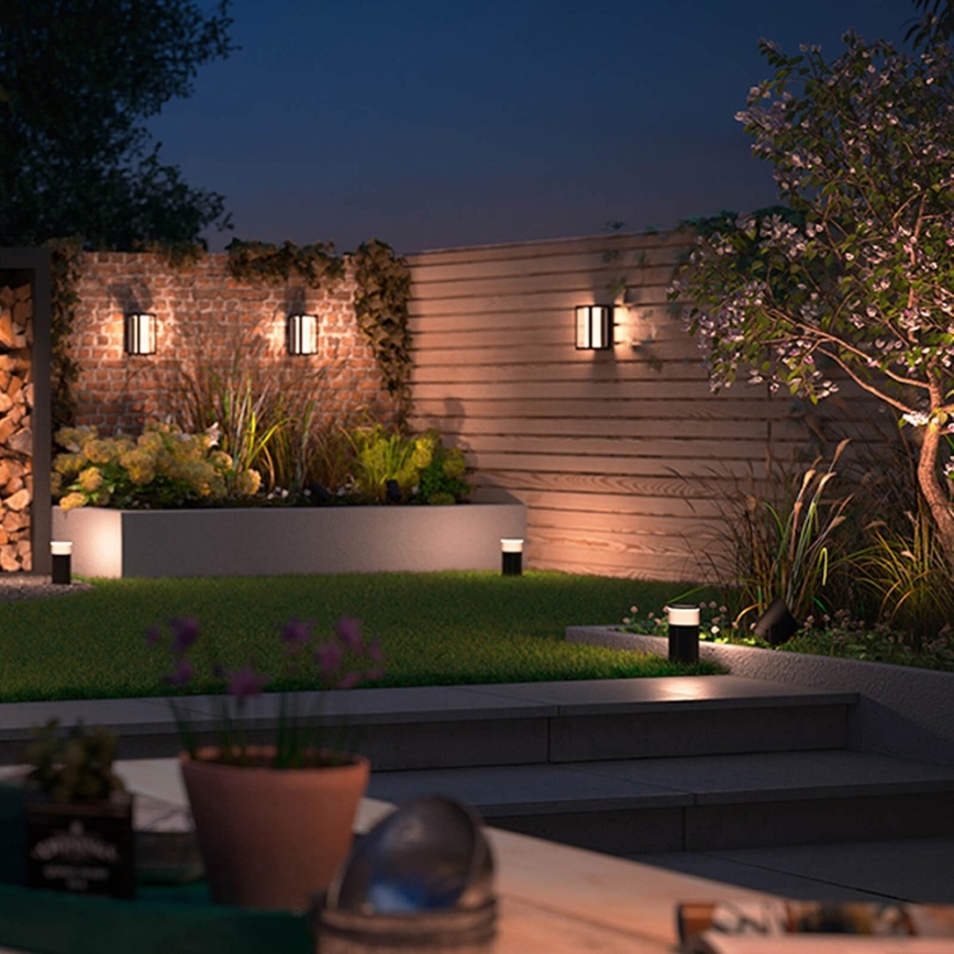 Philips - LED RGBW Dimbar vägglampa utomhus Hue IMPRESS 2xLED/8W/24V 2000-6500K IP44