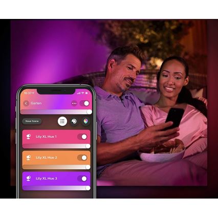 Philips - LED RGB Dimbar utomhuslampa Hue LILY LED/15W/230V IP65