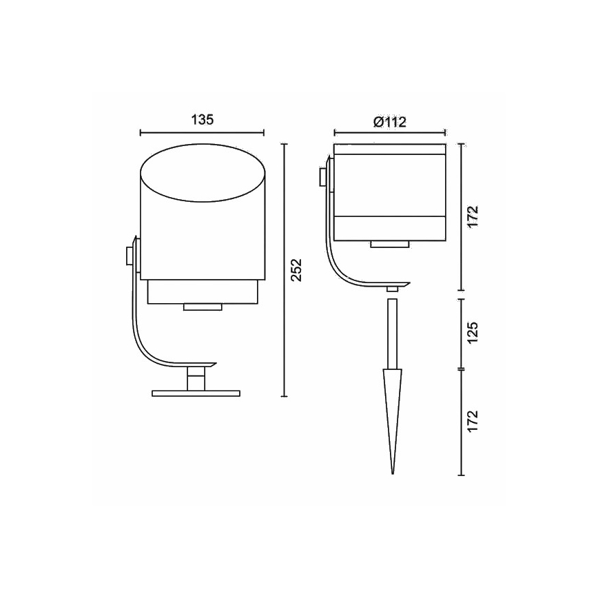 Philips 17462/30/P7 - LED RGB Utomhuslampa Hue LILY LED/15W/230V IP44