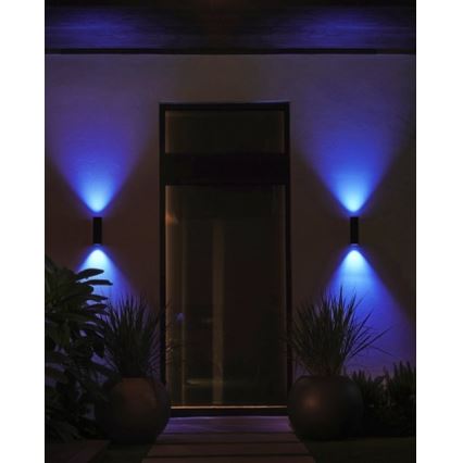Philips - LED RGBW Dimbar vägglampa utomhus Hue APPEAR 2xLED/8W/230V IP44
