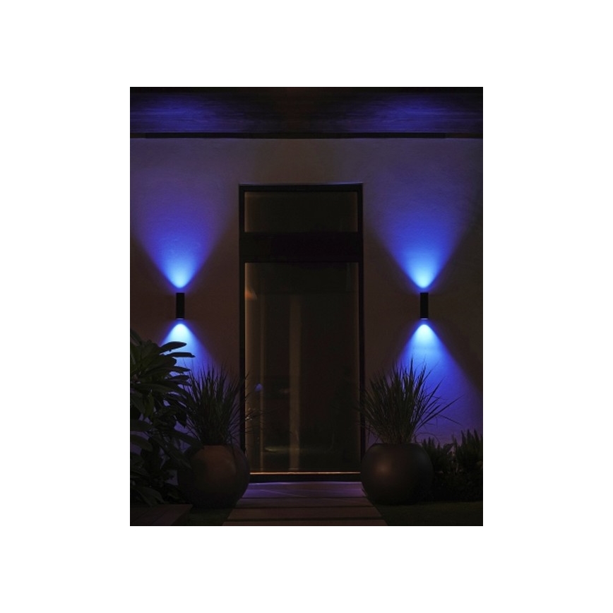 Philips - LED RGBW Dimbar vägglampa utomhus Hue APPEAR 2xLED/8W/230V IP44