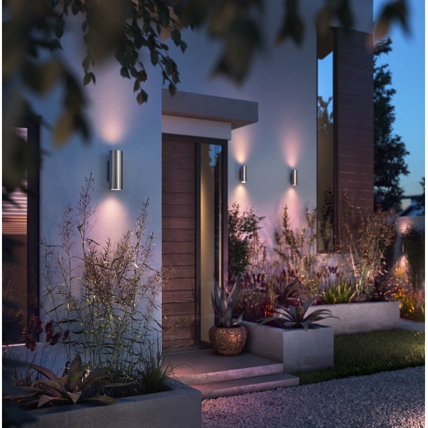 Philips - LED RGBW Dimbar vägglampa utomhus Hue APPEAR 2xLED/8W/230V IP44