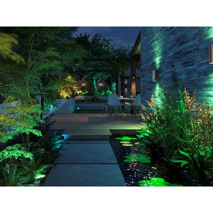 Philips - LED RGBW Dimbar vägglampa utomhus Hue APPEAR 2xLED/8W/230V IP44