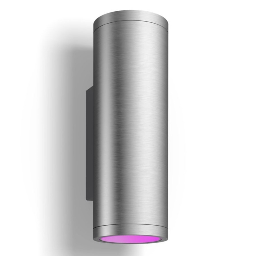 Philips - LED RGBW Dimbar vägglampa utomhus Hue APPEAR 2xLED/8W/230V IP44