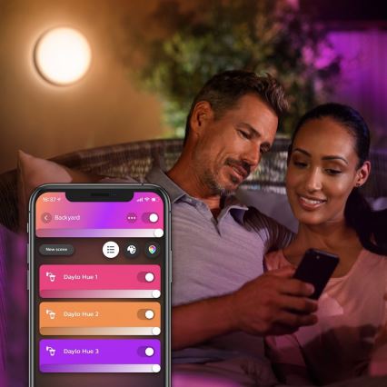 Philips - LED RGBW Dimbar vägglampa utomhus Hue DAYLO LED/15W/230V 2000-6500K IP44