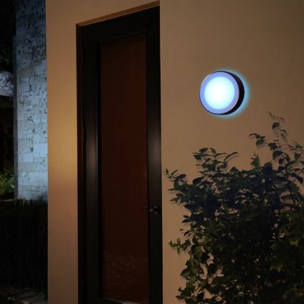 LED RGBW Dimbar vägglampa utomhus Hue DAYLO LED/15W/230V 2000-6500K IP44
