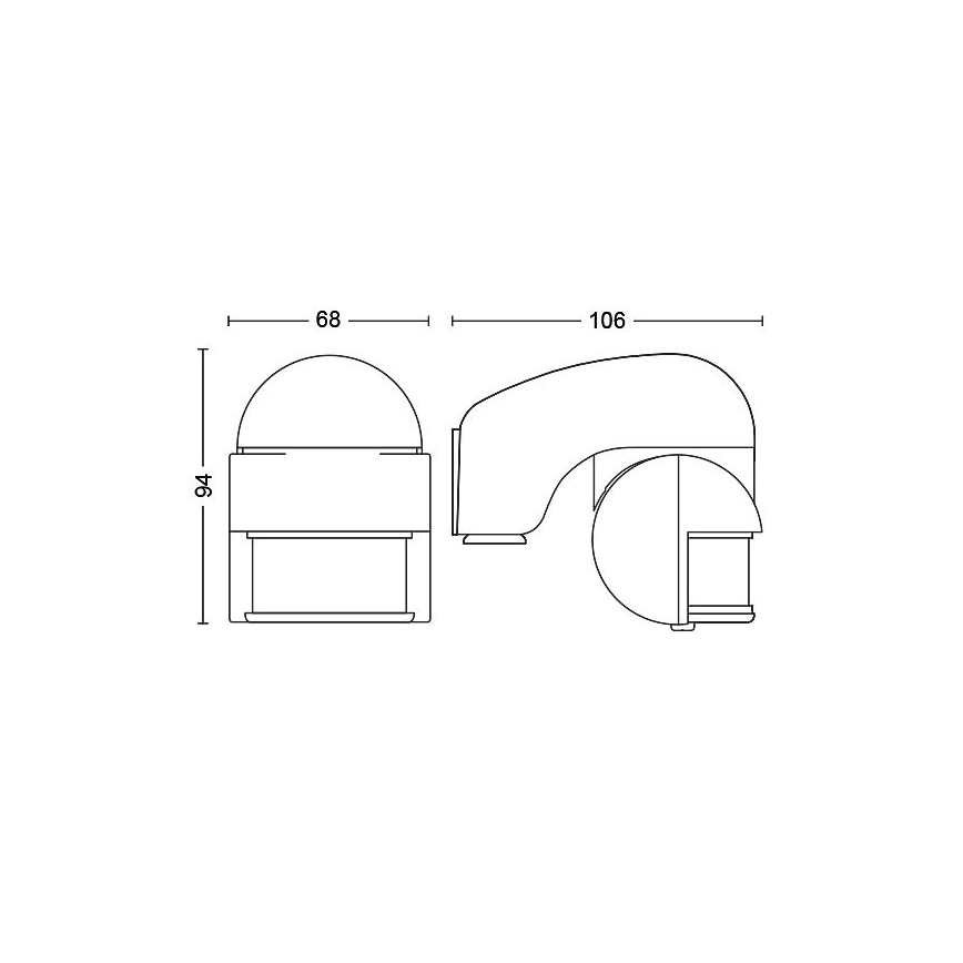 Philips - Utomhusrörelsesensor IP44 vit