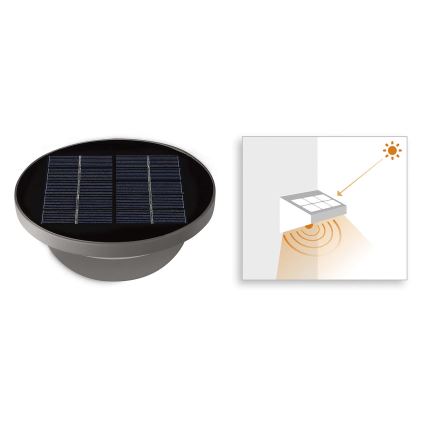 Philips 17808/87/16 - LED sollampa med sensor MYGARDEN Skymning 1xLED/1W/3.7V