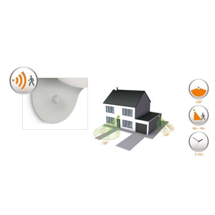 Philips 17808/87/16 - LED sollampa med sensor MYGARDEN Skymning 1xLED/1W/3.7V