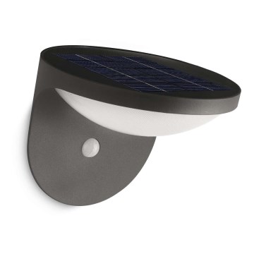 Philips 17808/93/16 - LED utomhus sollampa med sensor Skymning 1xLED/1W/3.7V