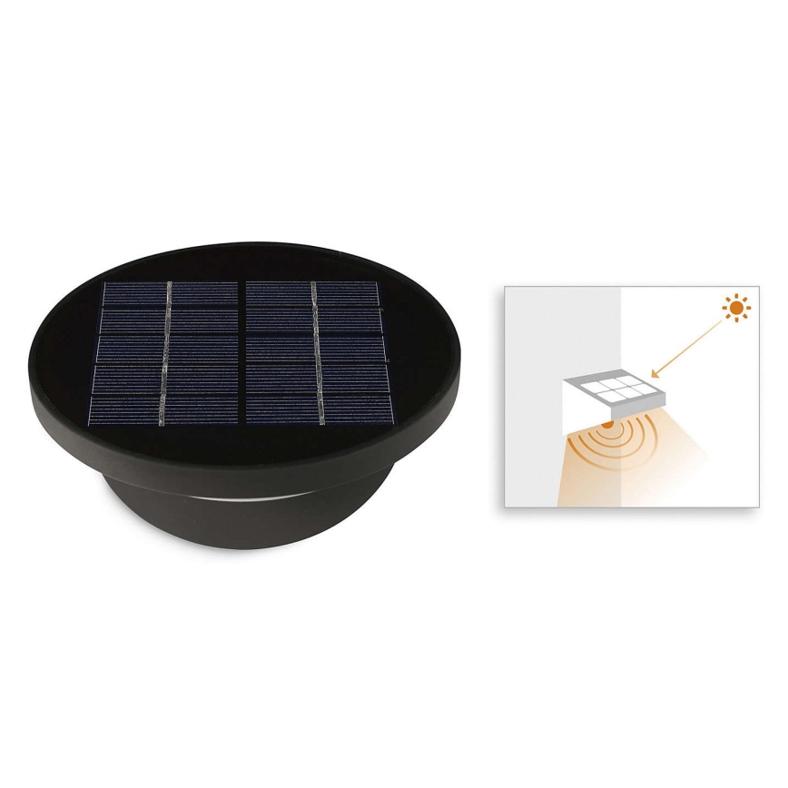 Philips 17808/93/16 - LED utomhus sollampa med sensor Skymning 1xLED/1W/3.7V