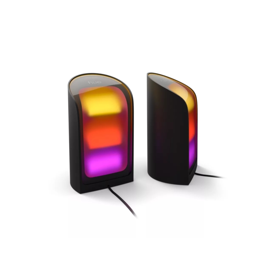 Philips - Set om 2 dimbara RGBW LED-projektorlampor Hue PLAY LED/20W/230V 2000–6500K svart