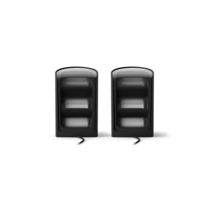 Philips - Set om 2 dimbara RGBW LED-projektorlampor Hue PLAY LED/20W/230V 2000–6500K svart