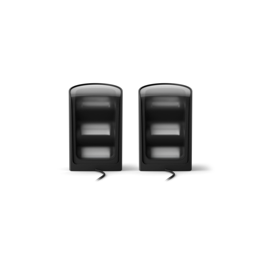 Philips - Set om 2 dimbara RGBW LED-projektorlampor Hue PLAY LED/20W/230V 2000–6500K svart