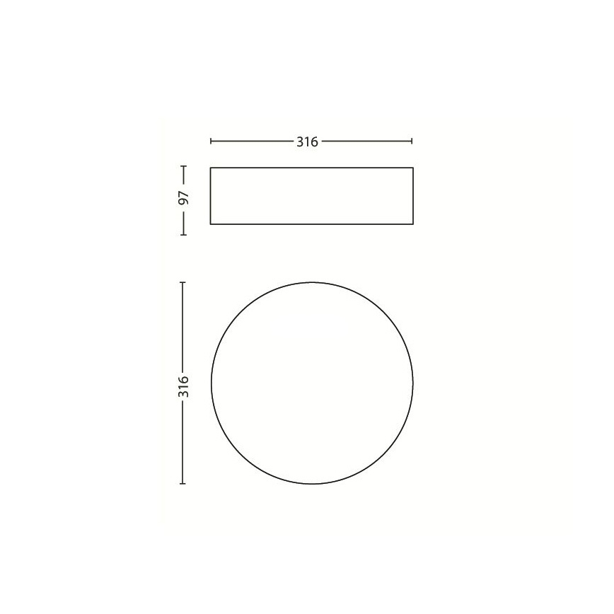 Philips 30175/87/16 - Takbelysning MYLIVING VELOUR 2xE27/23W/230V