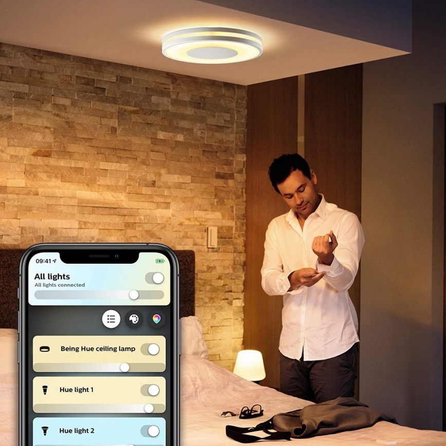 Philips 32610/31/P6 - LED Dimbar belysning Hue BEING  LED/27W/230V + Fjärrkontroll