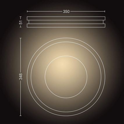 Philips 32610/31/P6 - LED Dimbar belysning Hue BEING  LED/27W/230V + Fjärrkontroll