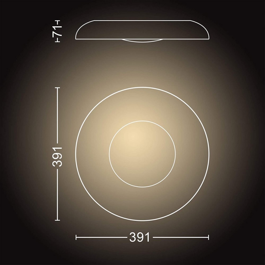 Philips 32613/31/P6 - LED Dimbar belysning Hue STILL LED/27W/230V + Fjärrkontroll
