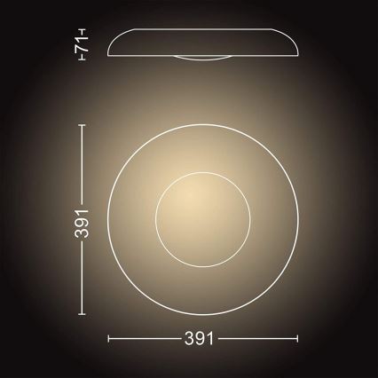Philips 32613/48/P6 - LED Dimbar belysning Hue STILL LED/27W/230V + Fjärrkontroll