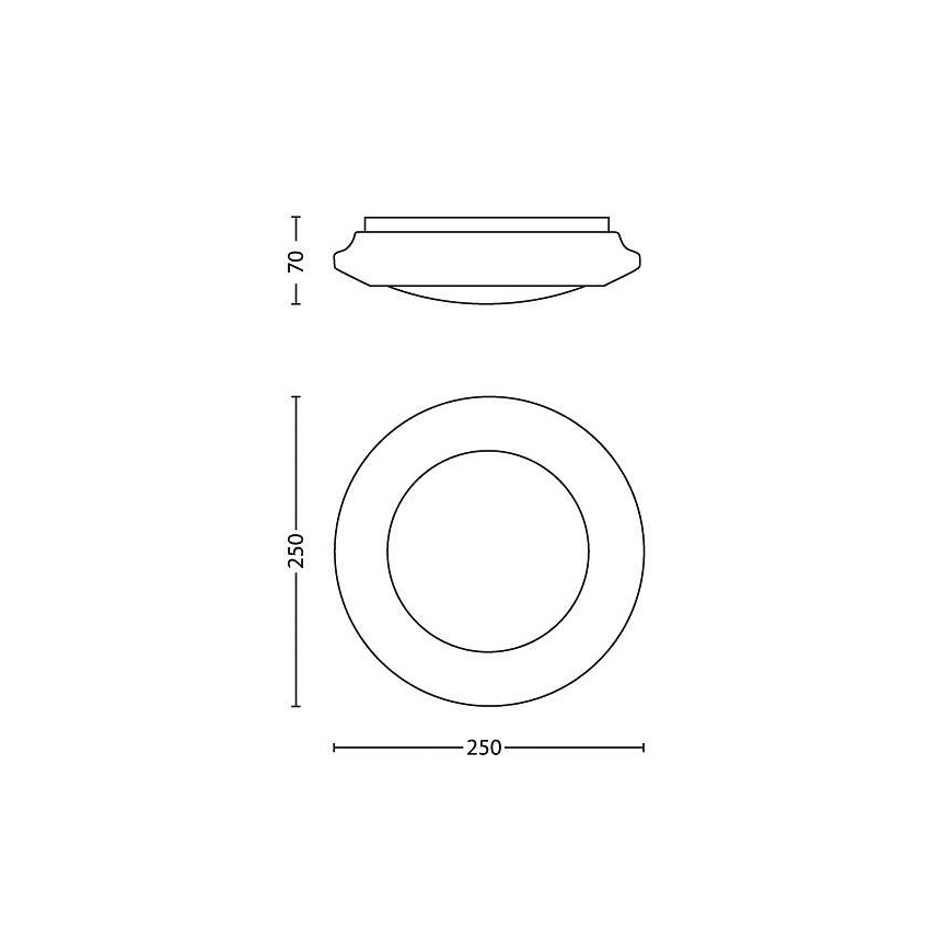 Philips - LED taklampa LED/6W/230V 2700K