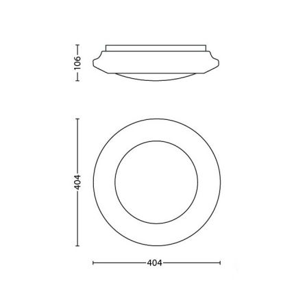 Philips - LED taklampa LED/22W/230V 4000K
