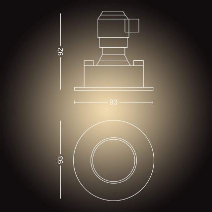 Philips 34175/11/P9 - LED Dimbar Badrumsbelysning Hue ADORE 1xGU10/5W/230V IP44
