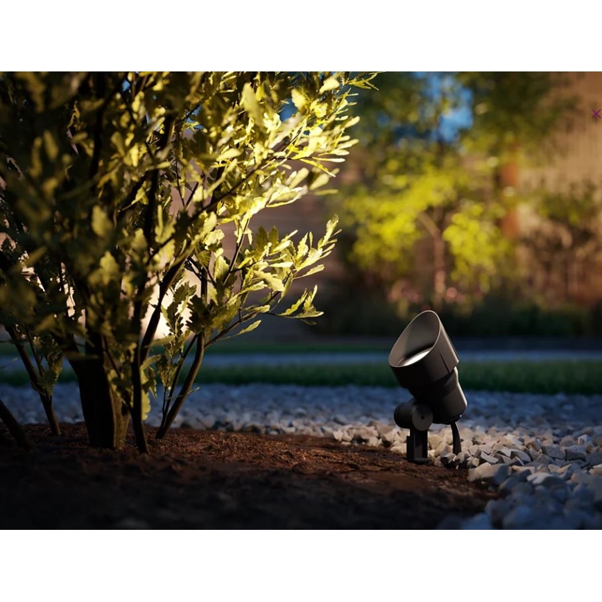 Philips - SET OM 3x LED Utomhus spotlampa LED/6W/230V 2700K IP44