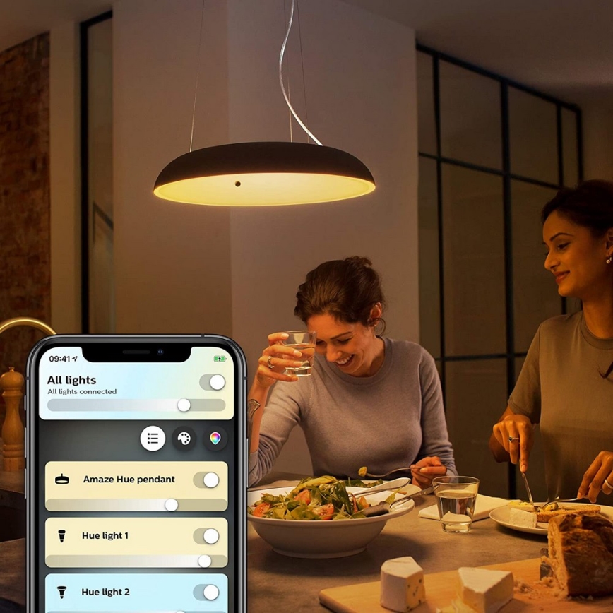 Philips 40233/30/P6 - Dimbar LED-lampakrona med snöre Hue AMAZE LED/39W/230V + Fjärrkontroll