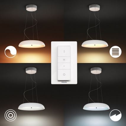 Philips 40233/31/P6 - Dimbar LED-lampakrona med snöre Hue AMAZE LED/39W/230V + Fjärrkontroll 