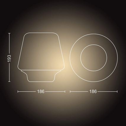 Philips 40801/30/P6 - Dimbar LED-lampa Hue WELLNESS 1xE27/8,5W/230V + Fjärrkontroll