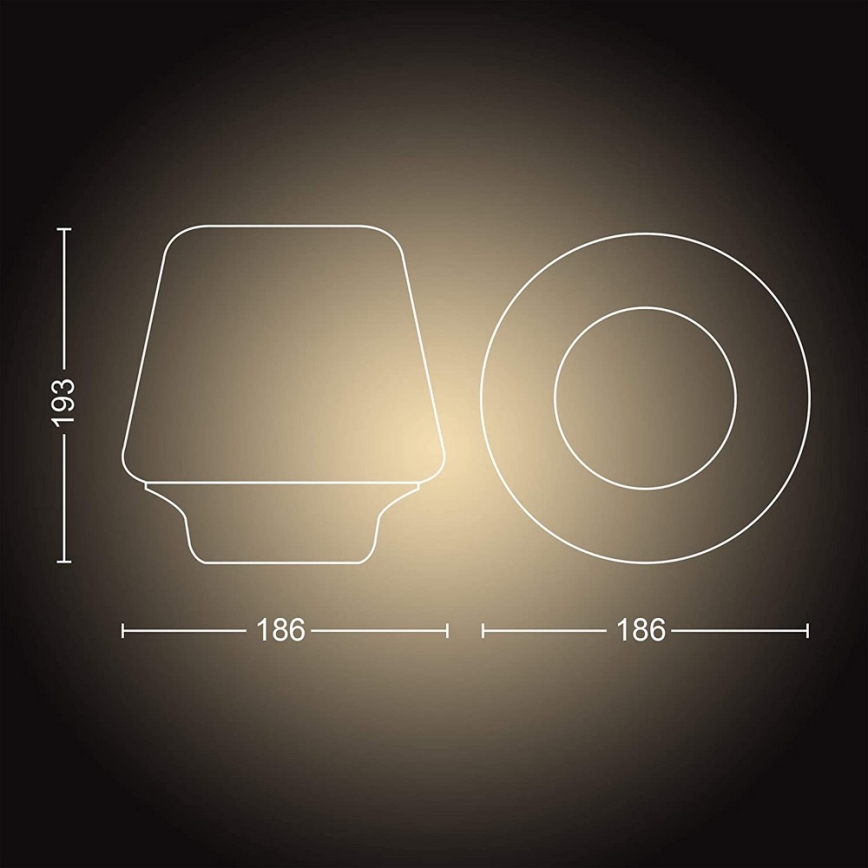 Philips 40801/30/P6 - Dimbar LED-lampa Hue WELLNESS 1xE27/8,5W/230V + Fjärrkontroll