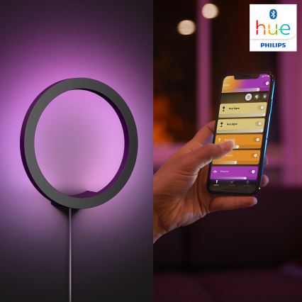 Philips - LED RGBW Ljusreglerad vägglampa Hue SANA White och Color Ambiance LED/20W/230V