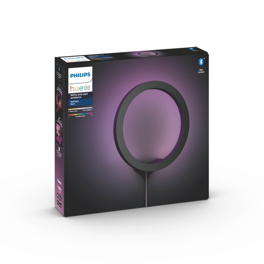 Philips - LED RGBW Ljusreglerad vägglampa Hue SANA White och Color Ambiance LED/20W/230V