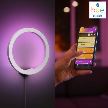 Philips - LED RGBW Ljusreglerad vägglampa Hue SANA White och Color Ambiance LED/20W/230V