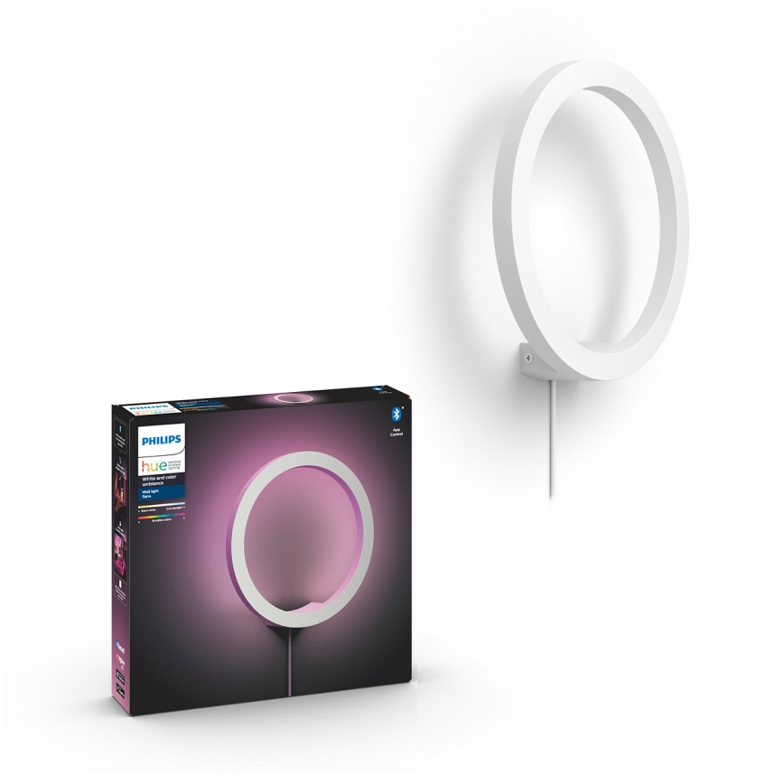 Philips - LED RGBW Ljusreglerad vägglampa Hue SANA White och Color Ambiance LED/20W/230V